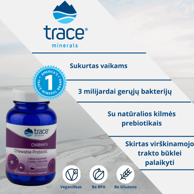 Vaikiškų probiotikų infografikas| Atedaktare